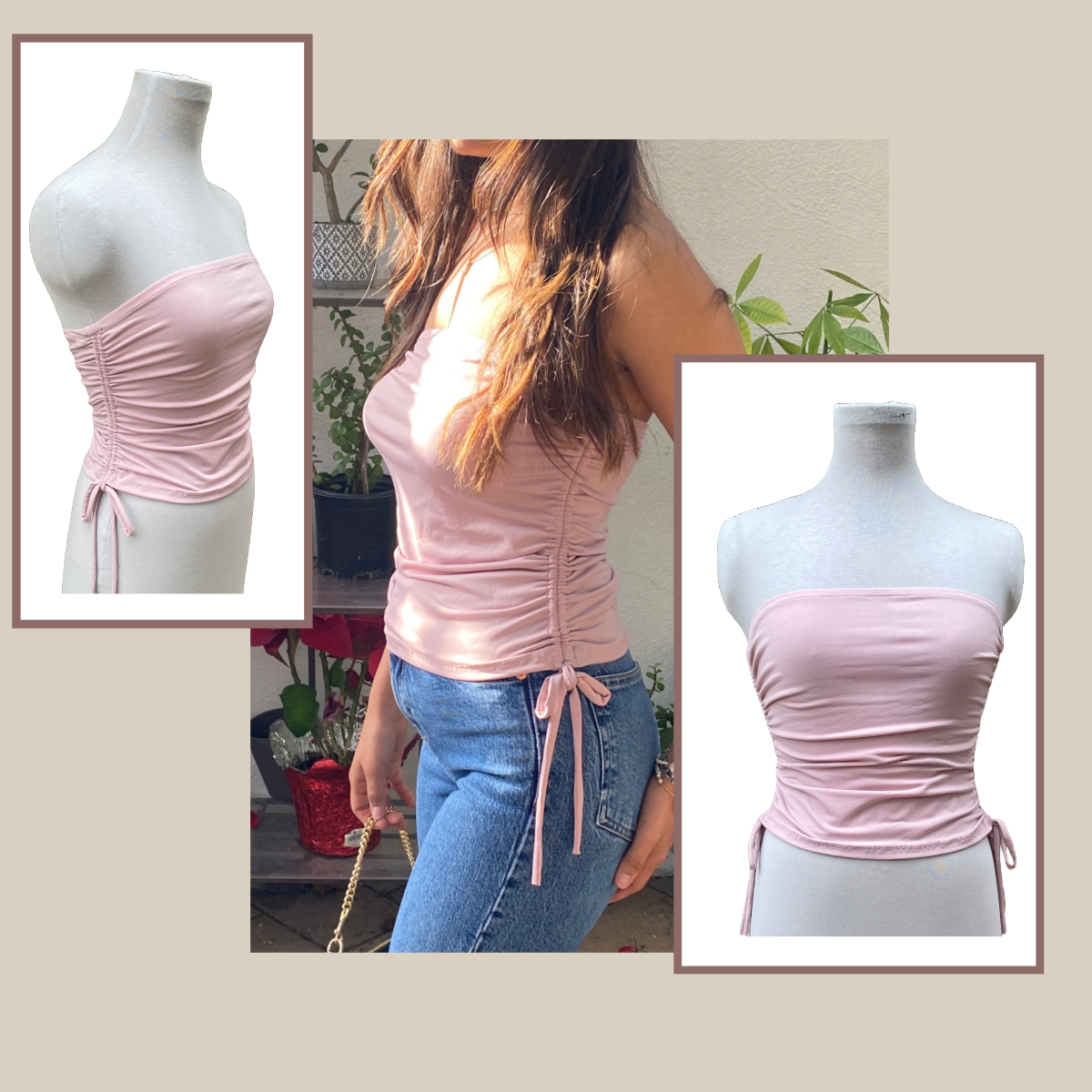 Flattering Tube Top Sewing Pattern | women's sizes XS to XL